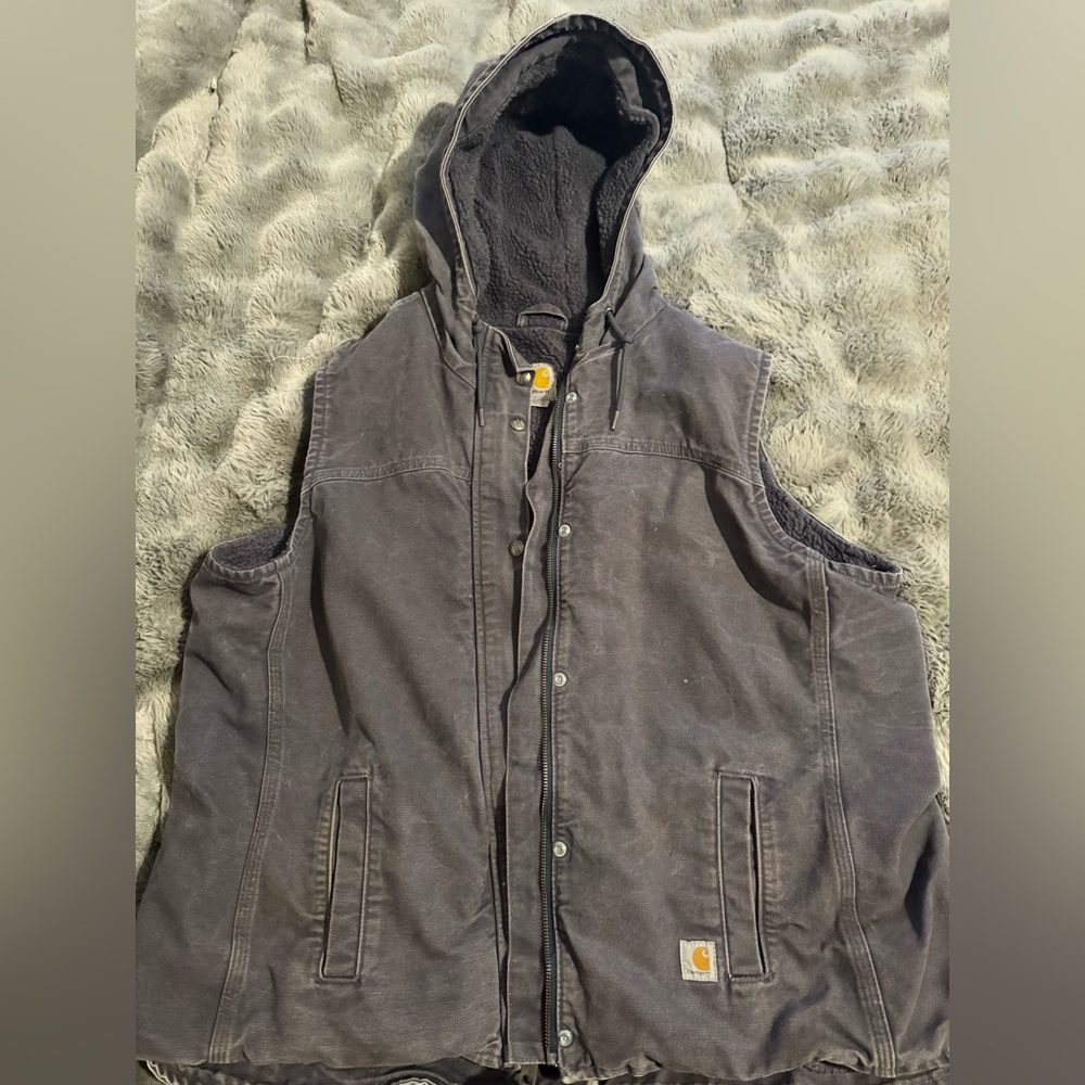Women’s Carhartt Hooded Vest - Lavender
